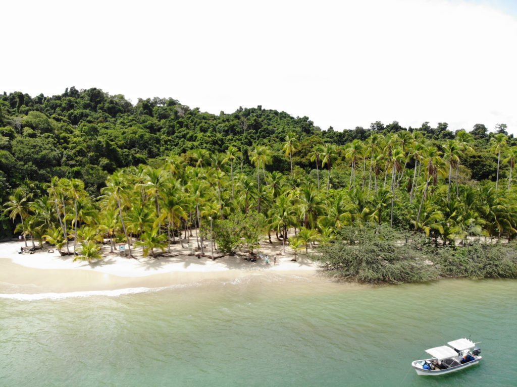 Black sand beach in Santa Catalina, Panama